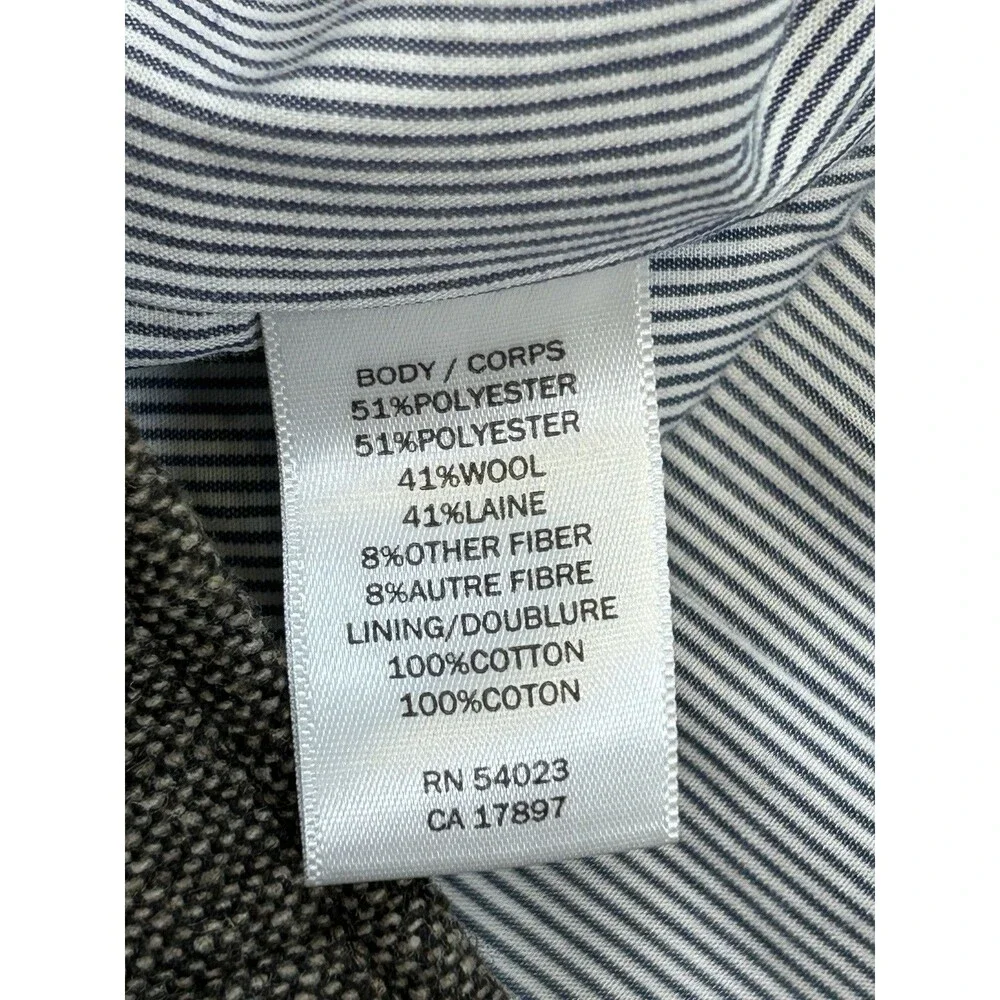 Banana Republic Vest Mens Brown Medium Wool Blend Lined 100% Cotton Corpcore